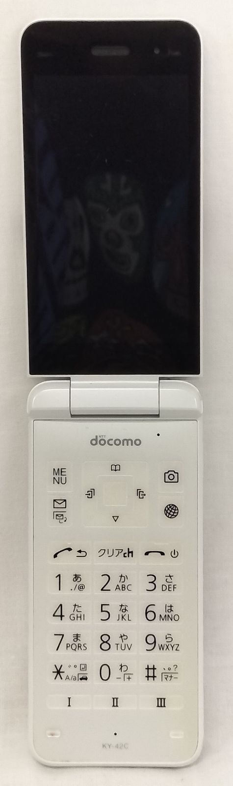 動作良好】docomo KY-42C ホワイト ガラホ 京セラ - メルカリ
