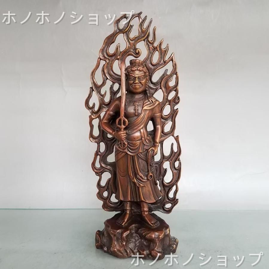 不動明王 神様 神 神さま 銅 置物 オブジェ 運気アップ 風水 厄除け 縁起物 開運 健康運 仕事運 家庭運風水 玄関 対人運 全体運 伝統的