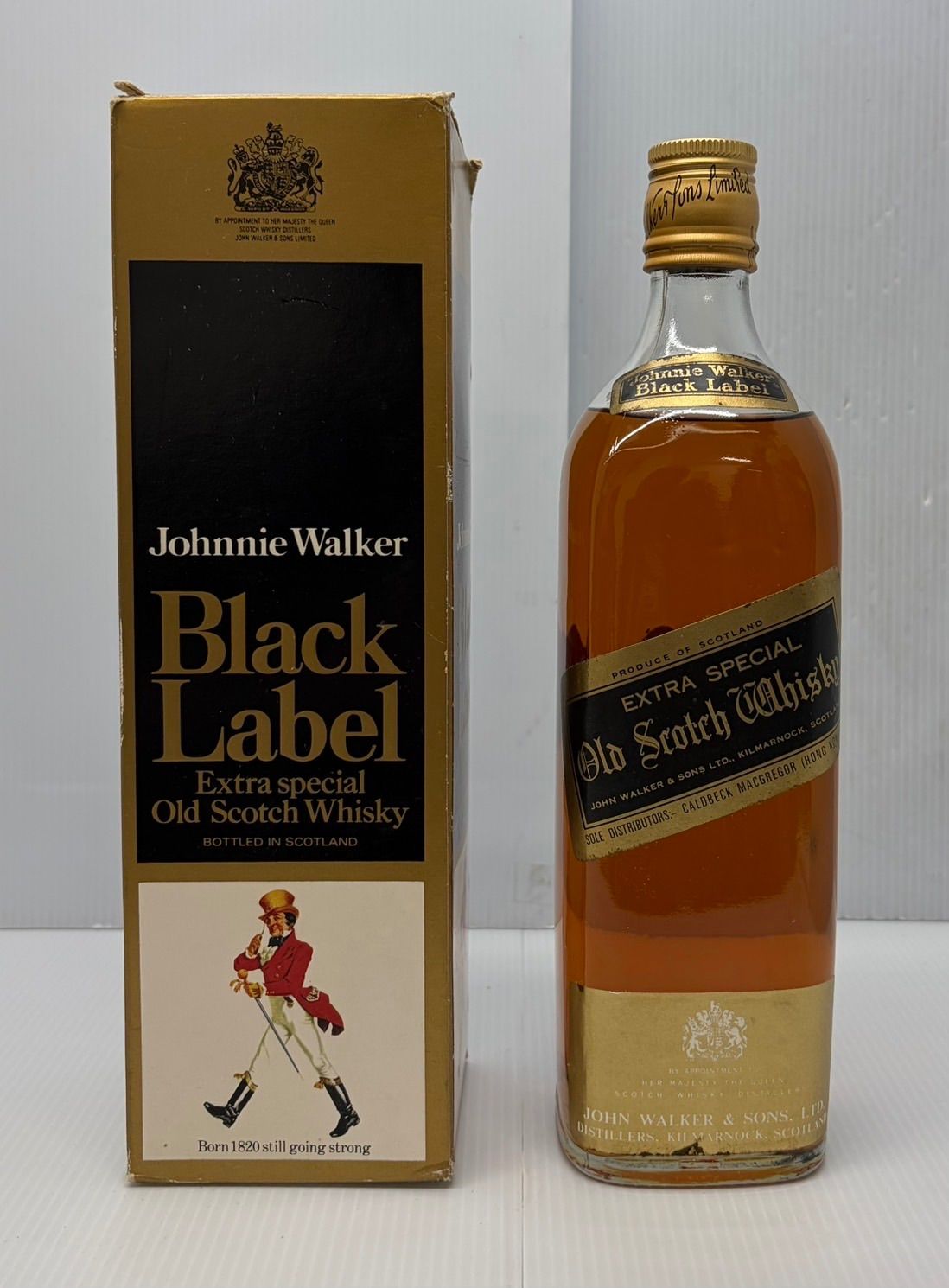 未開栓・箱付】ジョニ黒 金キャップ 70s 古酒 - メルカリ