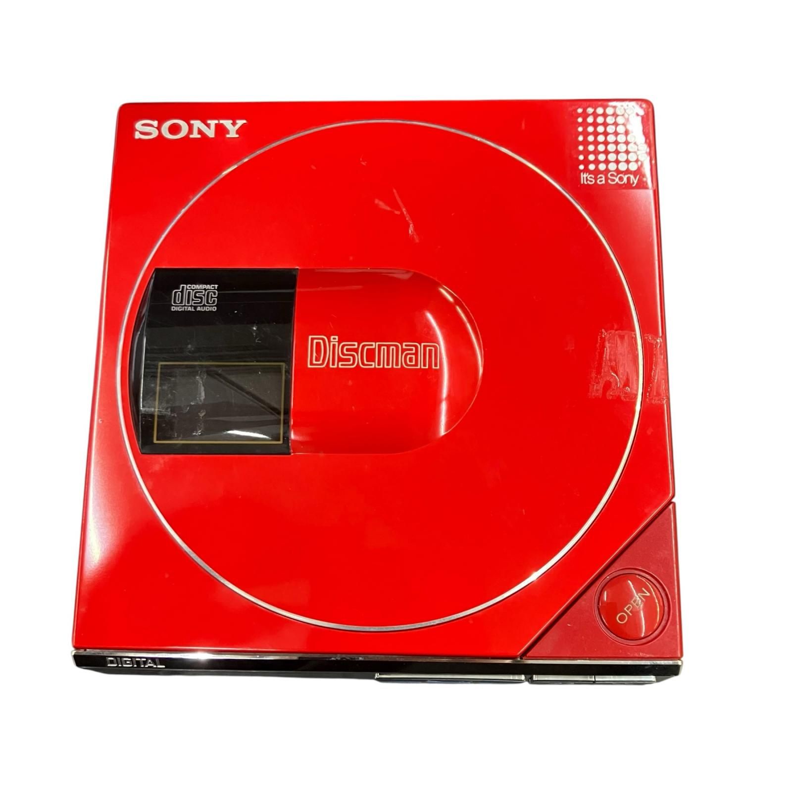 199990 ジャンク品 SONY ソニー CDプレーヤー Discman D-50MkⅡ EBP-380 レッド