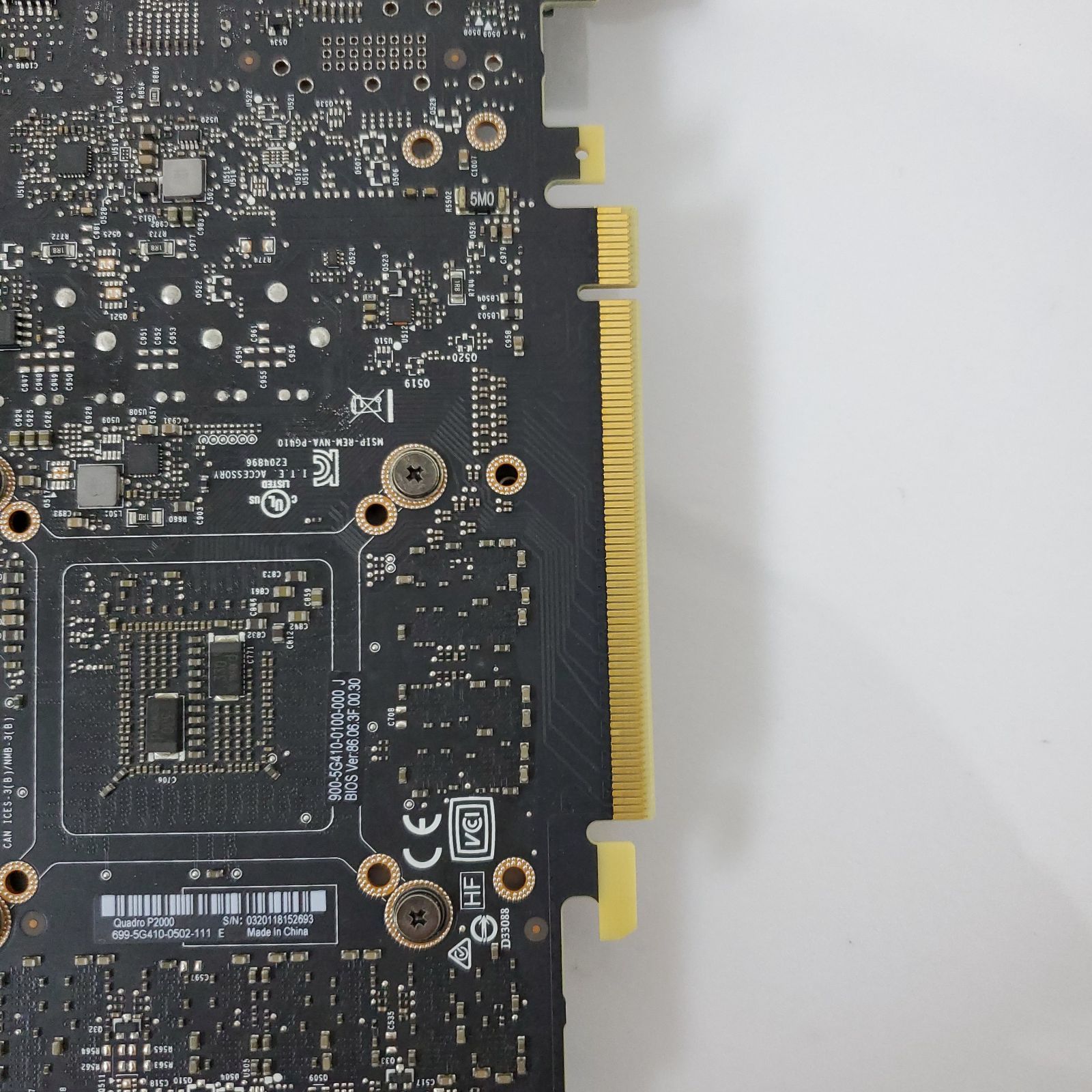 グラフィックボード・NVIDIA ・QUADRO P2000・PCパーツ・動作確認済み