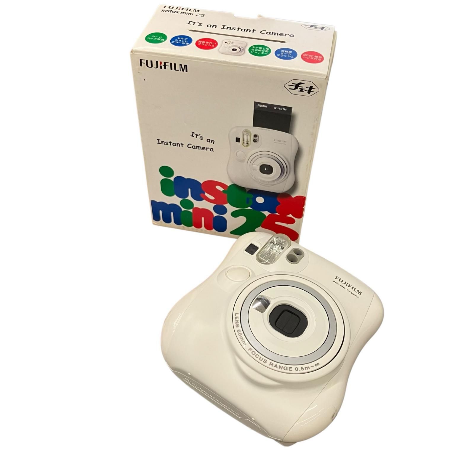 118041 動作未確認 FUJIFILM フジフィルム チェキ instax mini25 ホワイト 5,920円