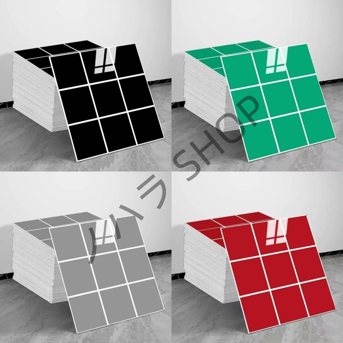100枚/set 3D DIY 壁紙 シール 自接着 防水 防汚 防カビ 耐熱 タイル貼りシール キッチン、リビングルーム、寝室、多機能使用 30*30cm#色選択が可能##D002