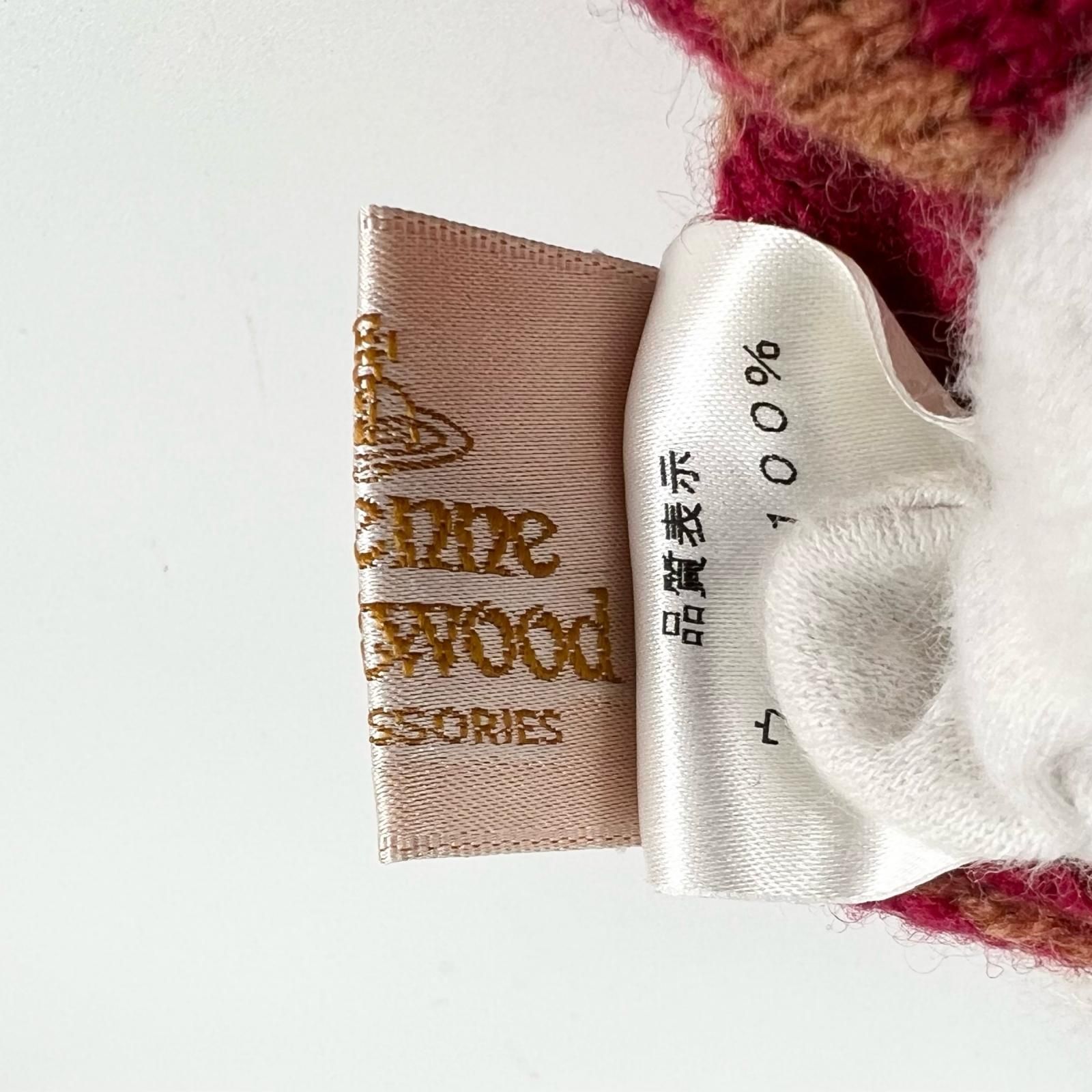 赤 vivian westwood マフラー レディース 美品 Vivienne Westwood
