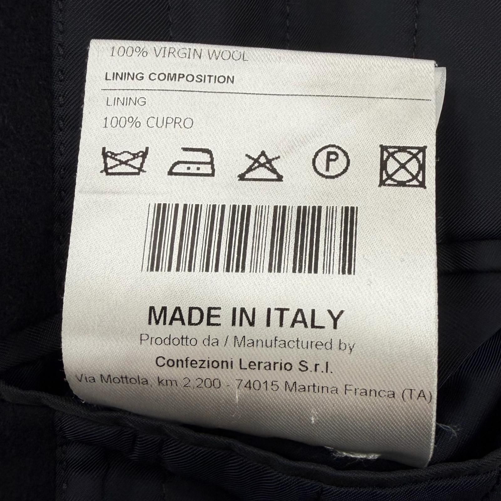 美品□TAGLIATORE タリアトーレ THOMAS 毛100％ フライフロント 比翼