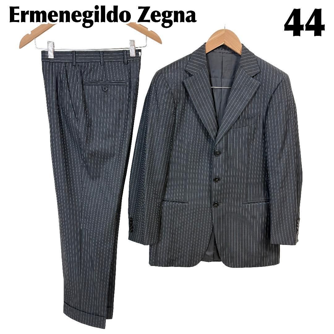 ermenegildo zegna スーツ Ermenegildo Zegna スーツセットアップ 44Y/44C 濃グレー - メルカリ