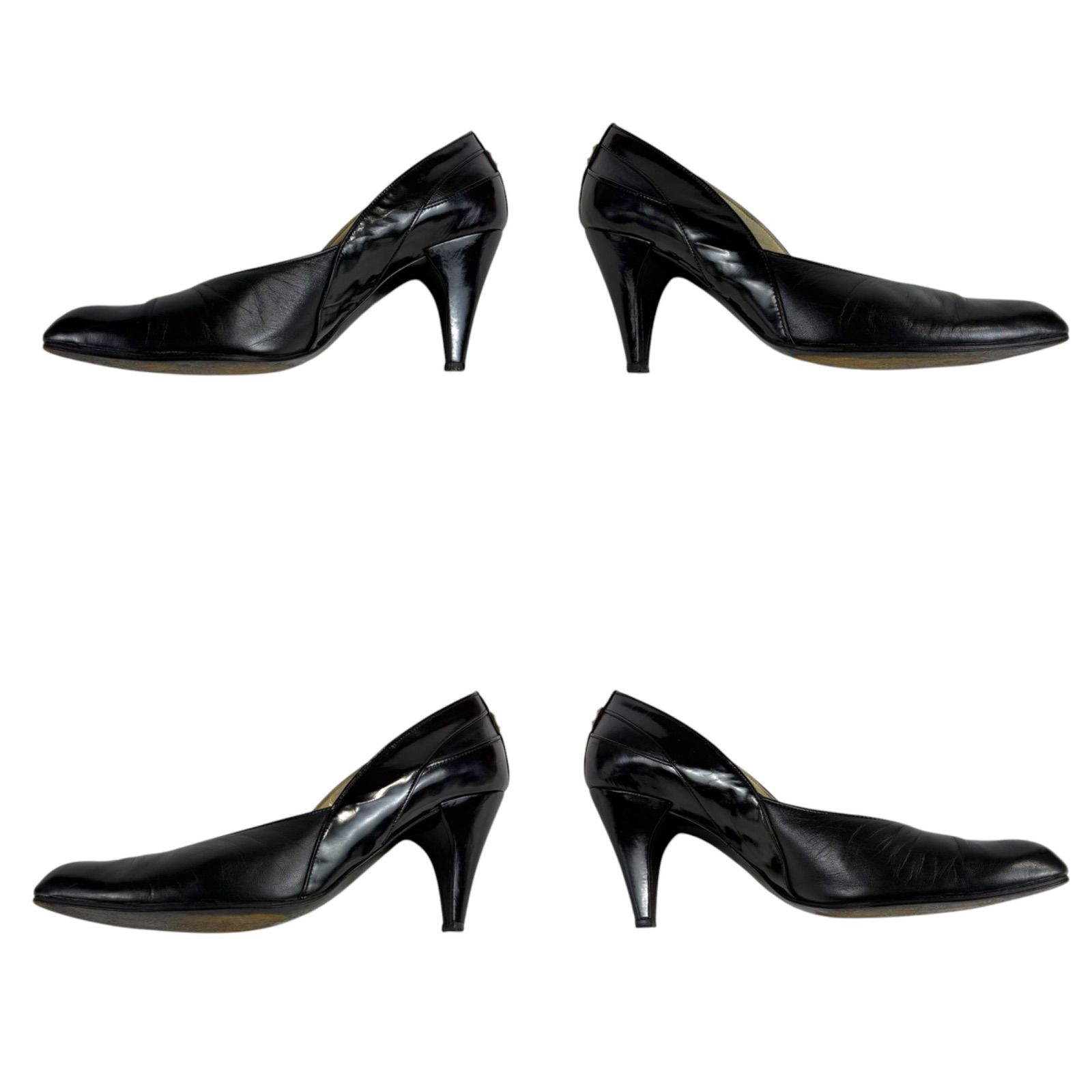 クリスチャンディオール Christian dior CDロゴ金具 ポインテッドトゥ 