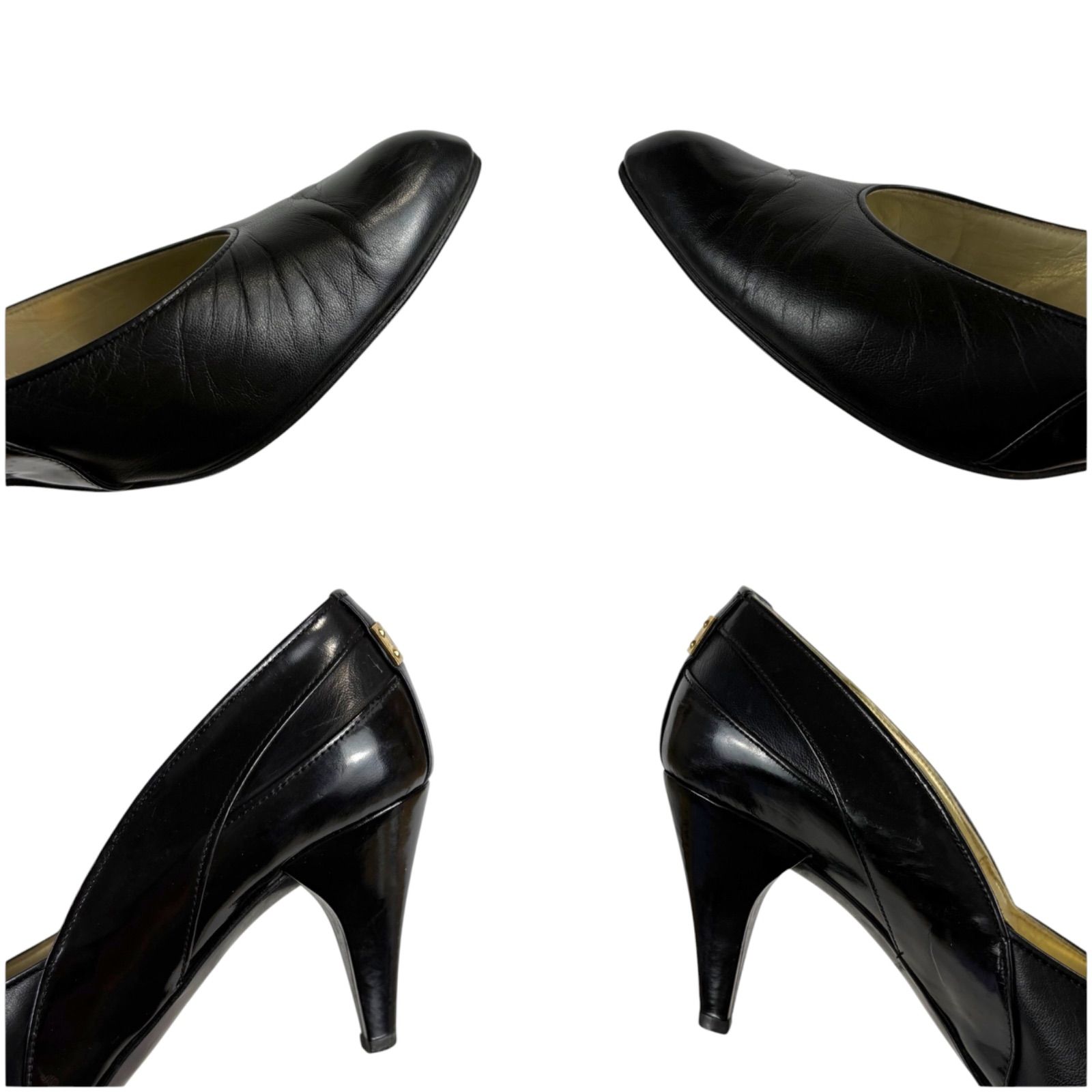 クリスチャンディオール Christian dior CDロゴ金具 ポインテッドトゥ 