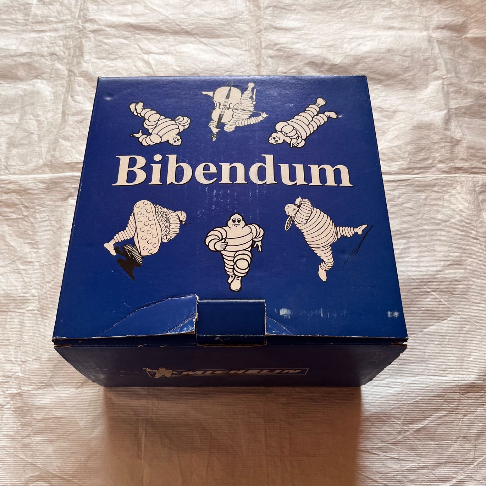 値引ヴィンテージMICHELIN ビバンダムキャラクター像 陶器製、貯金箱 ミシュランのキャラクター「ビバンダム（ミシュランマン）」がデザイン