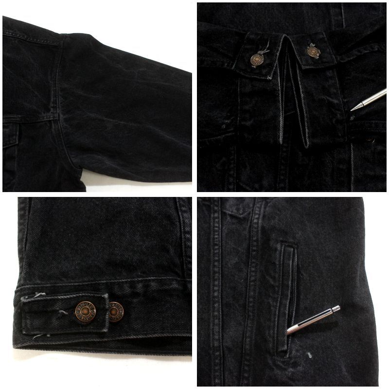 90s USA製 vintage Levi's 70507 ブラックデニム デニムジャケット