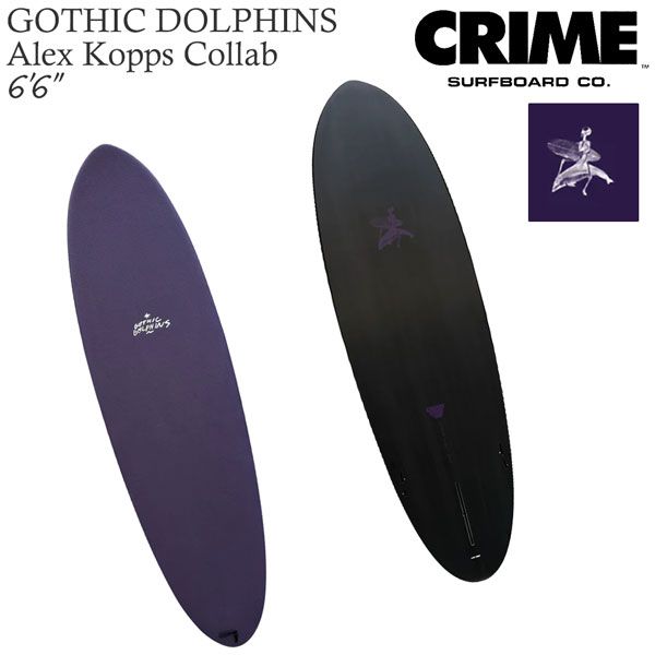 クライム ゴシックドルフィン CRIME GOTHIC DOLPHINS 6'6” BLACK