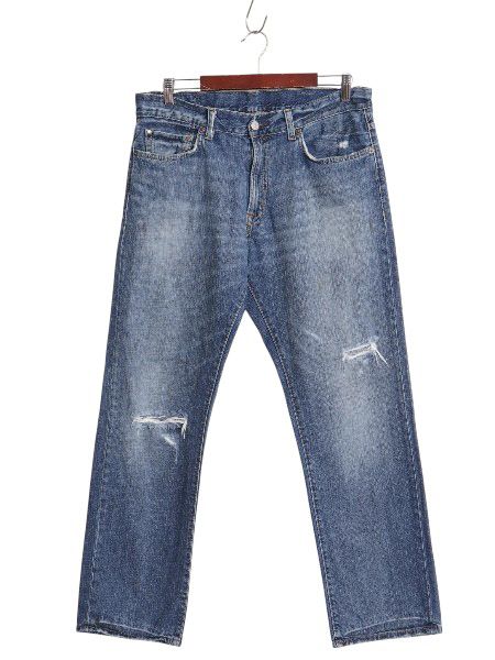 デニム&サプライ ラルフローレン デニム パンツ メンズ 34 30 / ポロ ヴィンテージ 加工 ストレート ジーパン ジーンズ クラッシュ ヒゲ デニム&サプライ ラルフローレン デニム パンツ メンズ 34 30 / ポロ