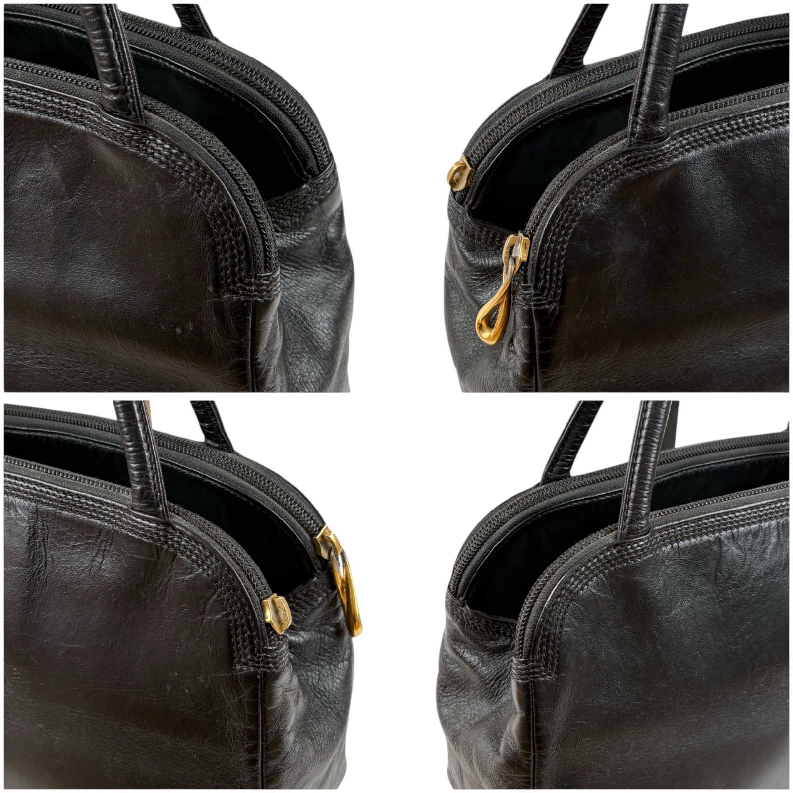 ロエベ LOEWE アナグラムロゴ ミニハンドバッグ ブラック 黒 ナッパ 