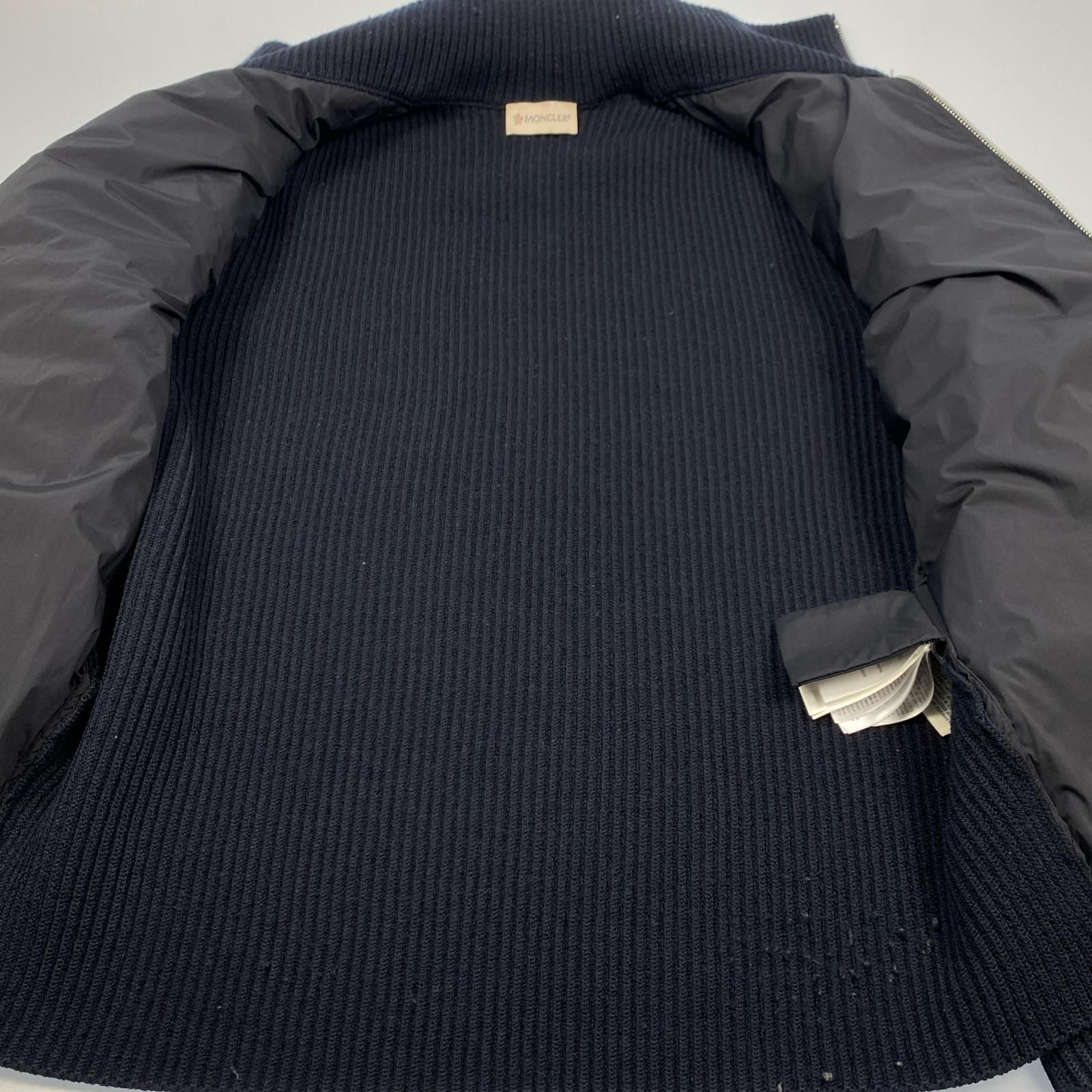 【姫路東店】 中古 MONCLER | モンクレール ダウンジャケット CARDIGAN TRICOT F20919B51200 国内正規品 ブラック サイズ：S 【108】 姫路東店】 中古 MONCLER | モンクレール ダウンジャケット CARDIGAN