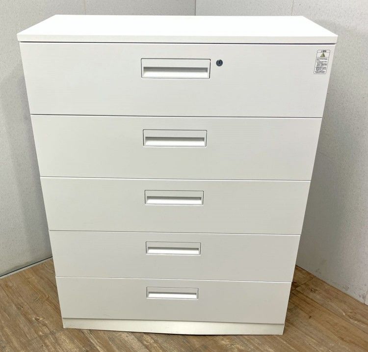 【中古品】コクヨ エディアシリーズ 天板付5段ラテラル書庫 BWU-L5A59SAWN ホワイト