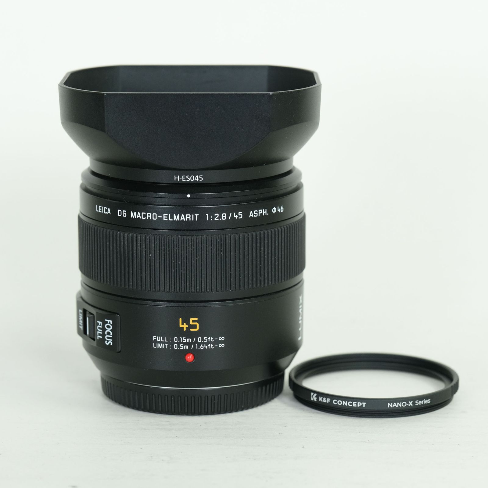 美品 | フィルター付] Panasonic LEICA DG MACRO-ELMARIT 45mm F2.8 