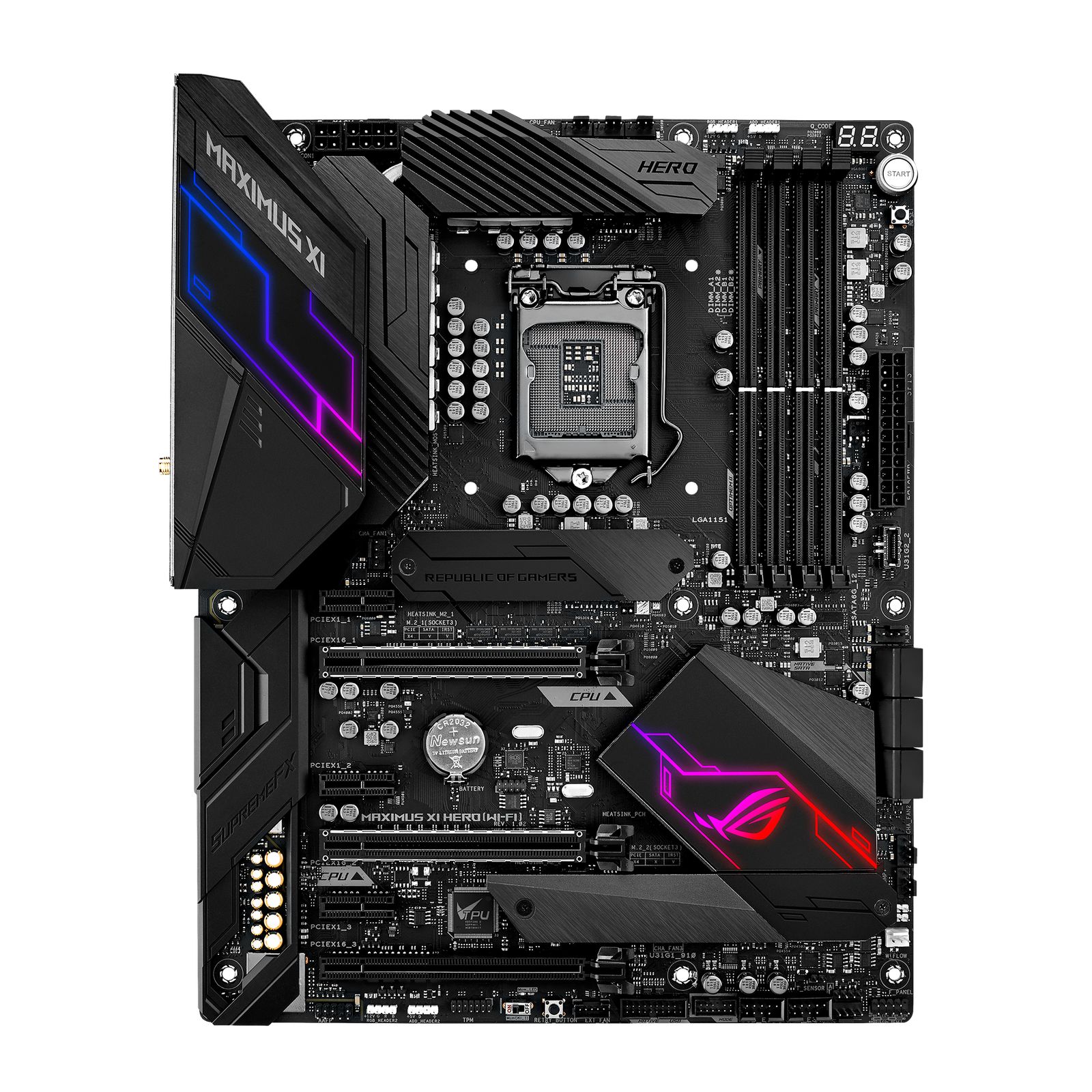 ASUS ROG MAXIMUS XI HERO (WI-FI) LGA1151 DDR4 64G ATX Motherboard