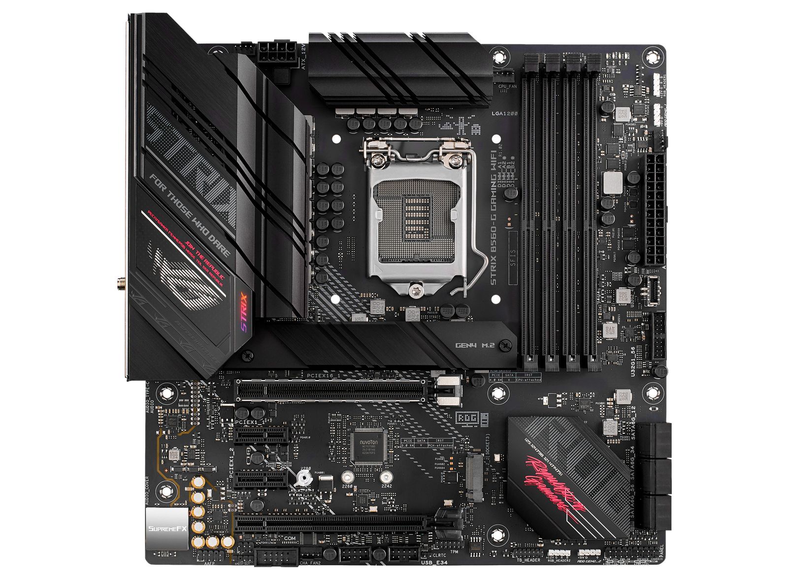 ASUS ROG STRIX B560-G GAMING WIFI LGA 1200 Intel B560 SATA 6Gb/s Micro ATX Intel Motherboard