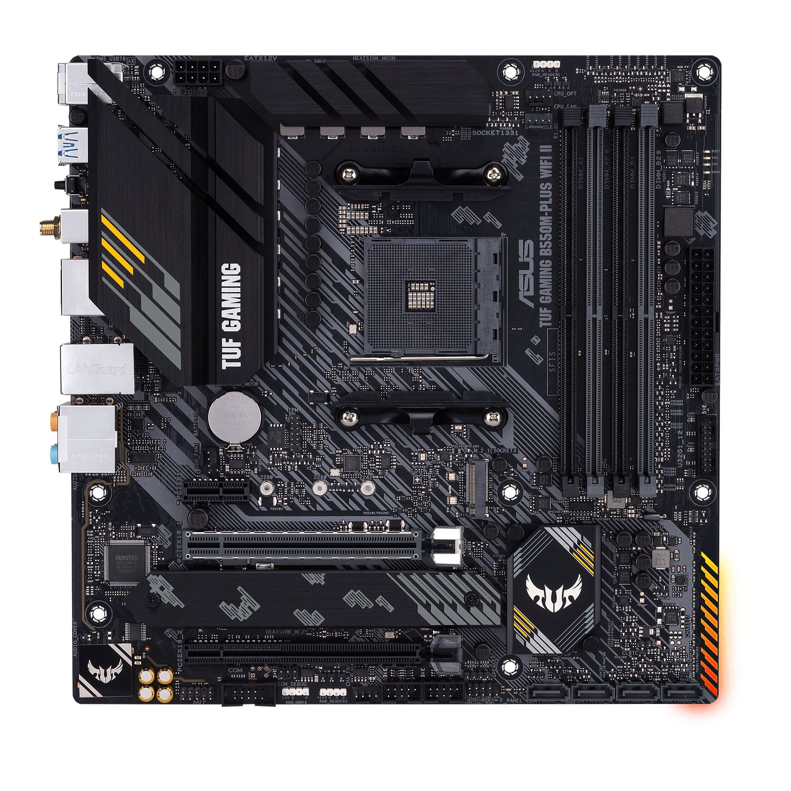 ASUS TUF GAMING B550M-PLUS WIFI II AMD AM4 (3rd Gen Ryzen) Micro ATX Motherboard