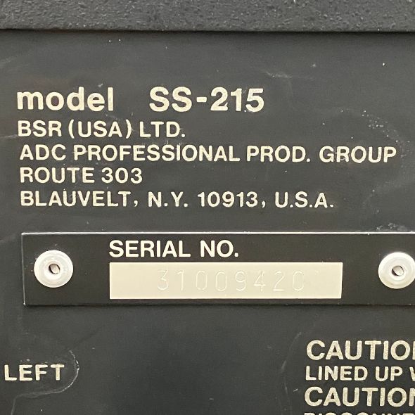 ADC SS-215 ステレオイコライザー 音響機器 オーディオ 中古 M11210598
