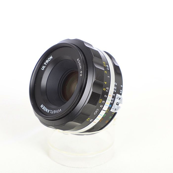 【中古】(フォクトレンダー) Voigtlander ULTRON 40/2 Aspherical SL II S(ニコンF用) ブラックリム+LH-40IISフード