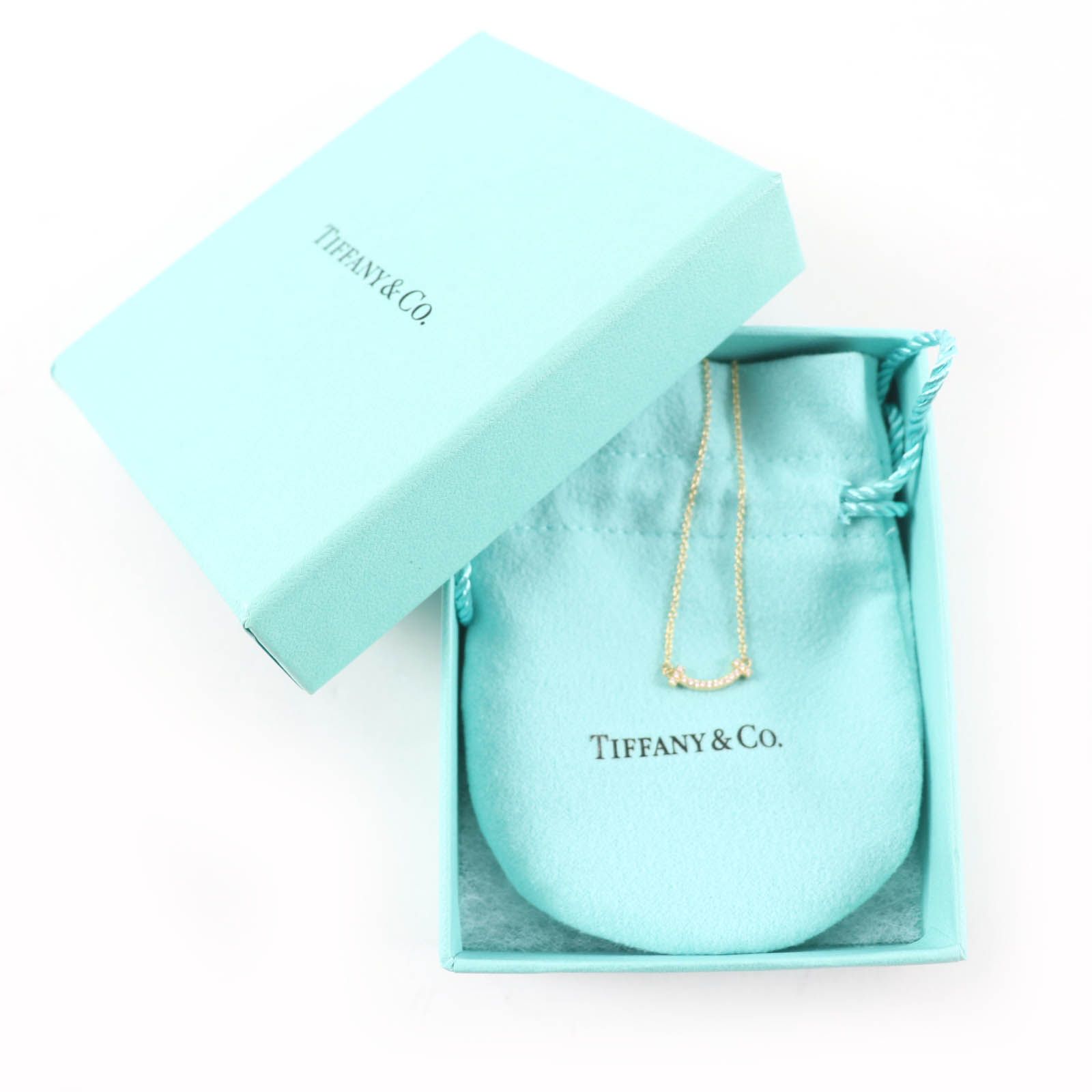 極美品☆TIFFANY&Co. ティファニー ティファニーT スマイルペンダント 