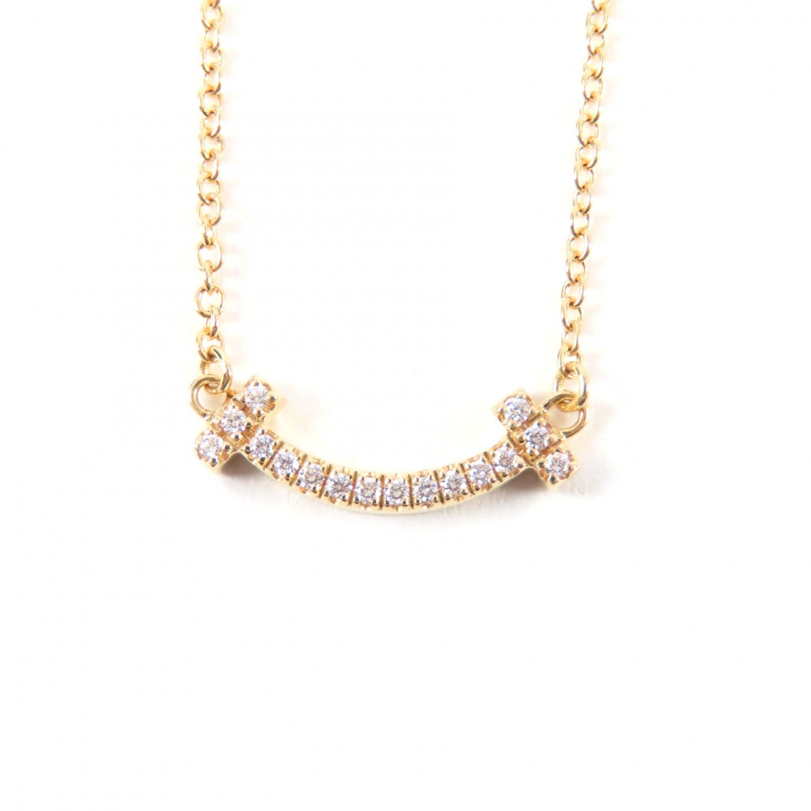 極美品☆TIFFANY&Co. ティファニー ティファニーT スマイルペンダント 