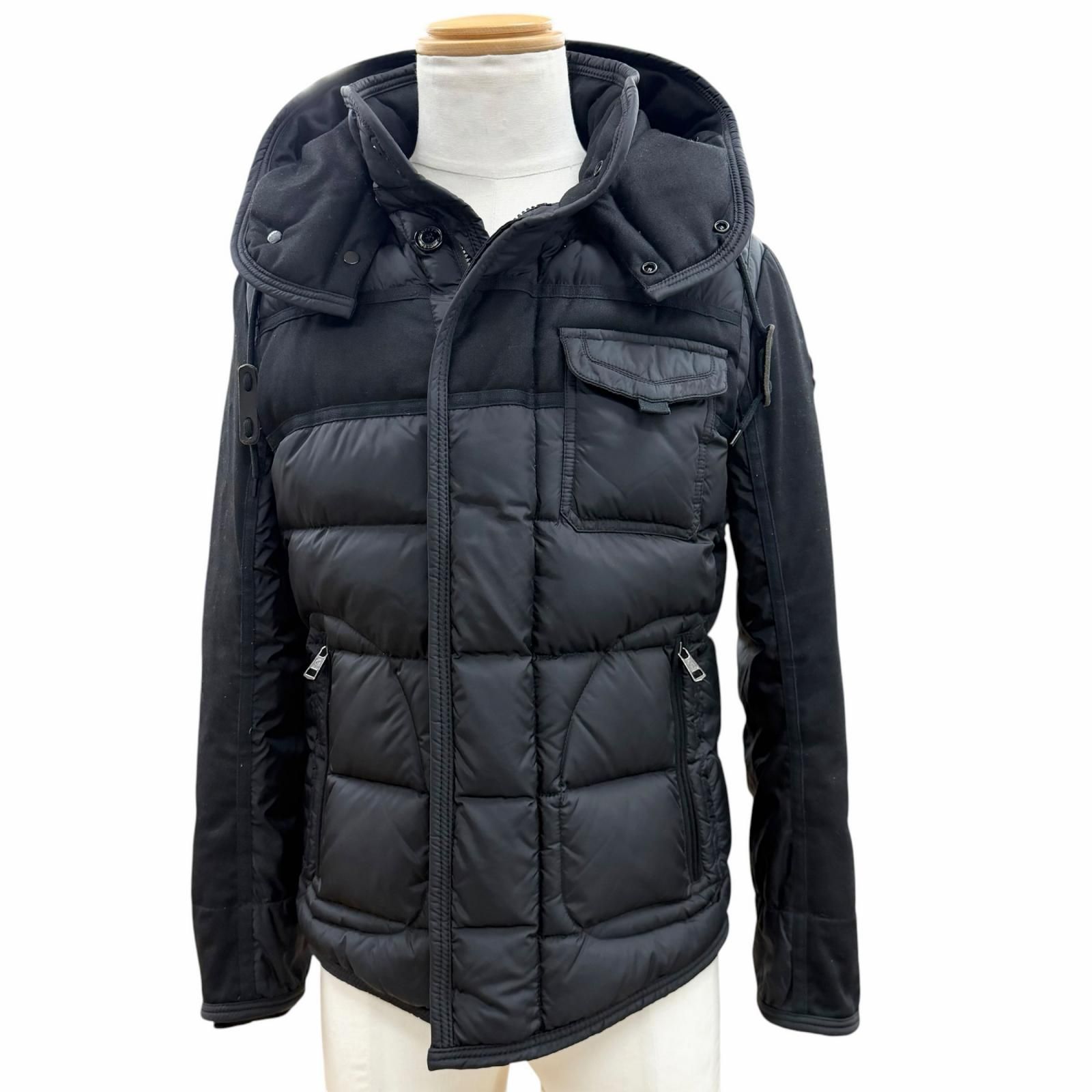 良品▽MONCLER モンクレール RYAN ライアン レザーワッペン付き ロゴ 
