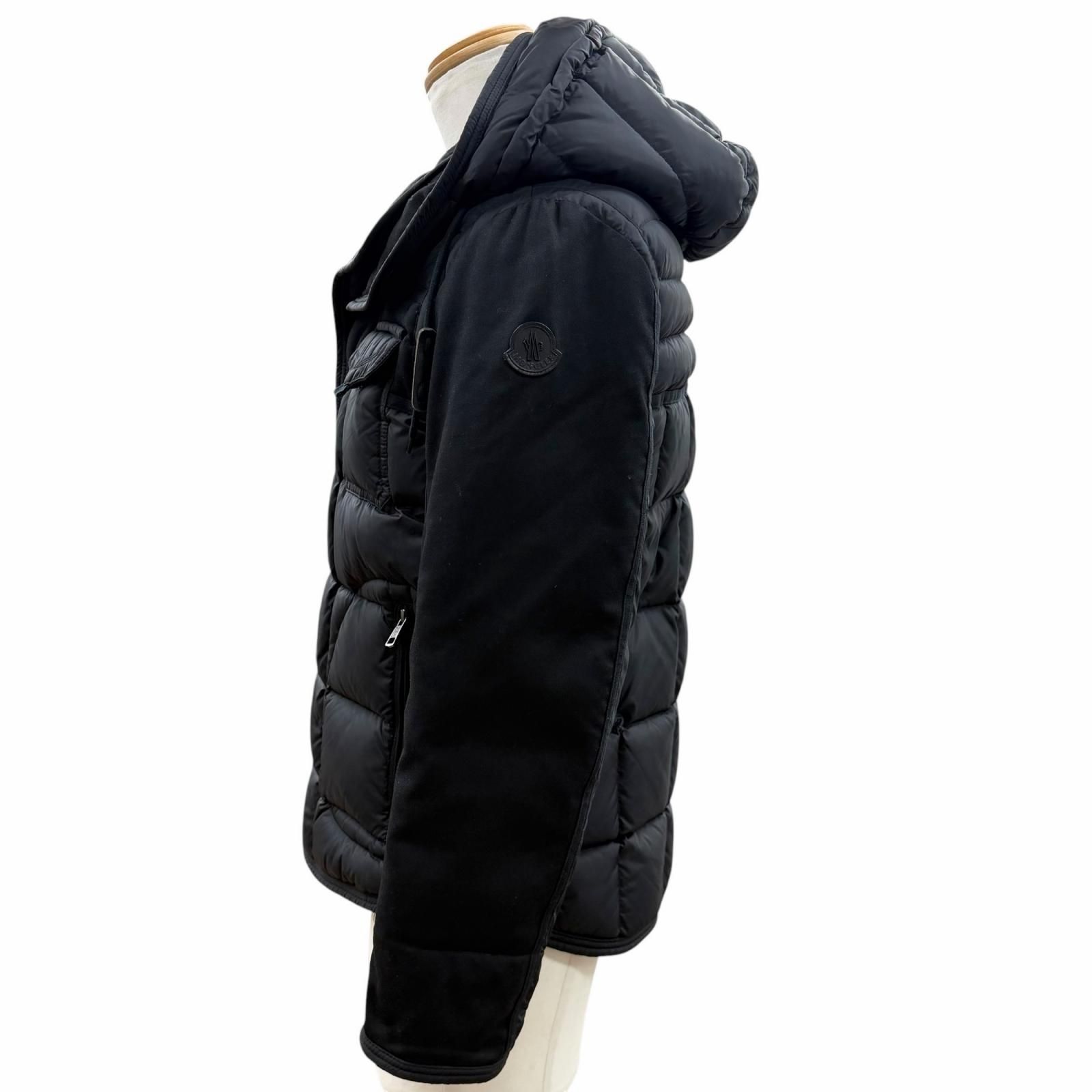 MONCLER RYANブラックsize0 中古品 モンクレール ライアン 