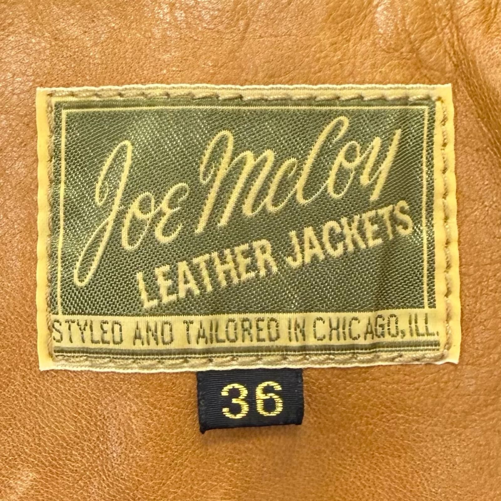 良品□JOE McCOY ジョーマッコイ MJ15011 ホースハイド 70s LEATHER