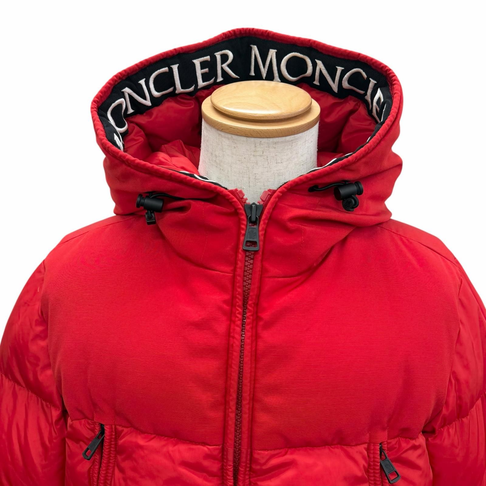 美品□MONCLER モンクレール MONTCLAR GIUBBOTTO フードロゴ刺繍 エン