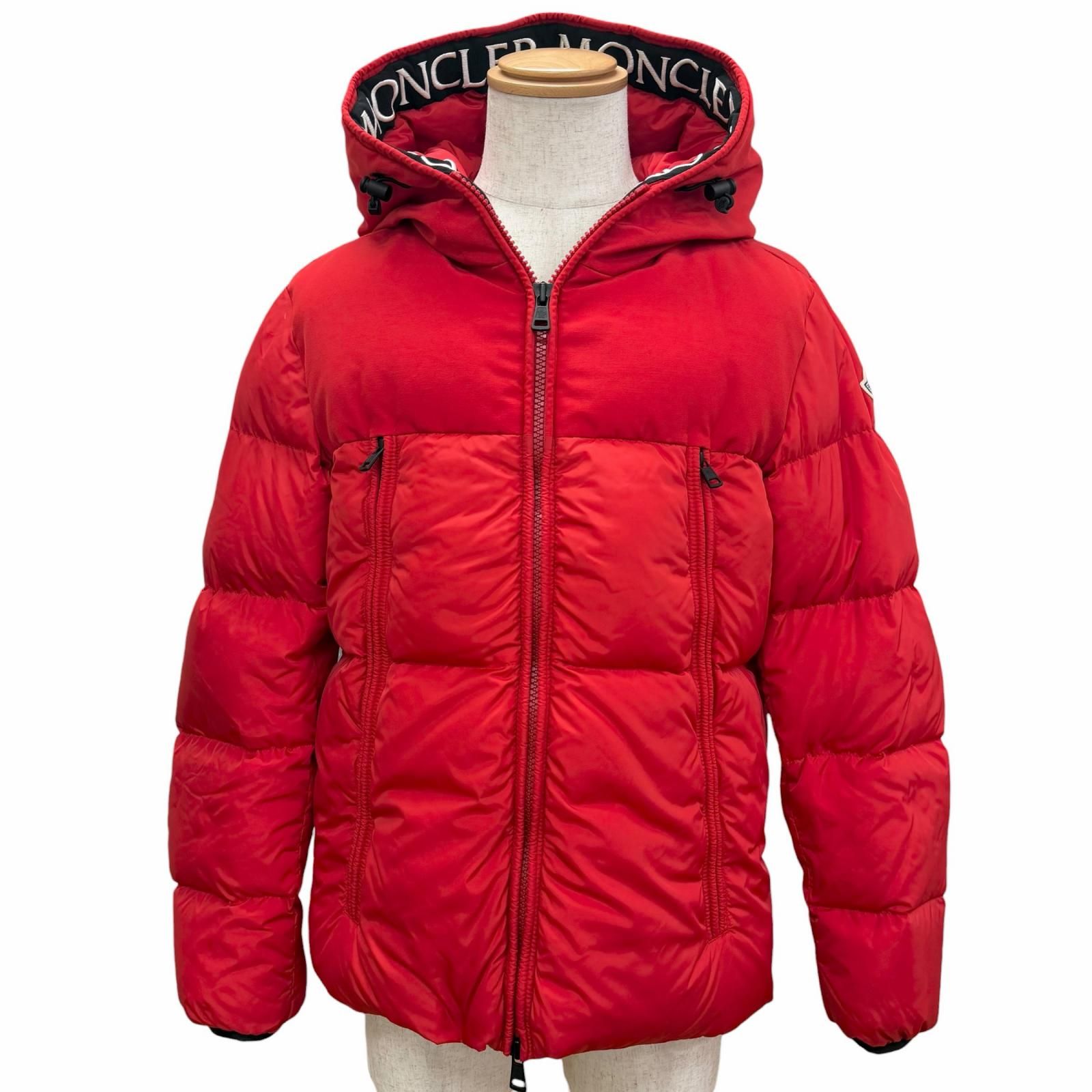 美品□MONCLER モンクレール MONTCLAR GIUBBOTTO フードロゴ刺繍 エン