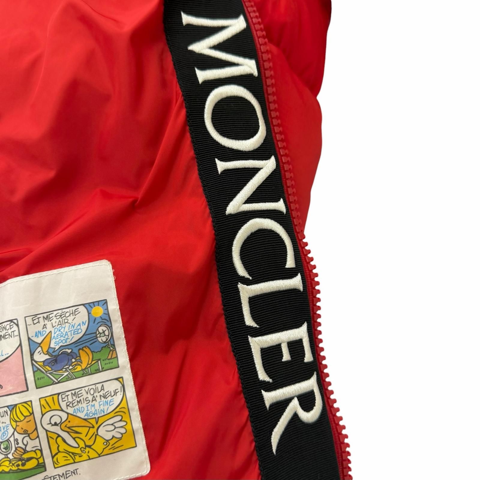 美品□MONCLER モンクレール MONTCLAR GIUBBOTTO フードロゴ刺繍 エン 