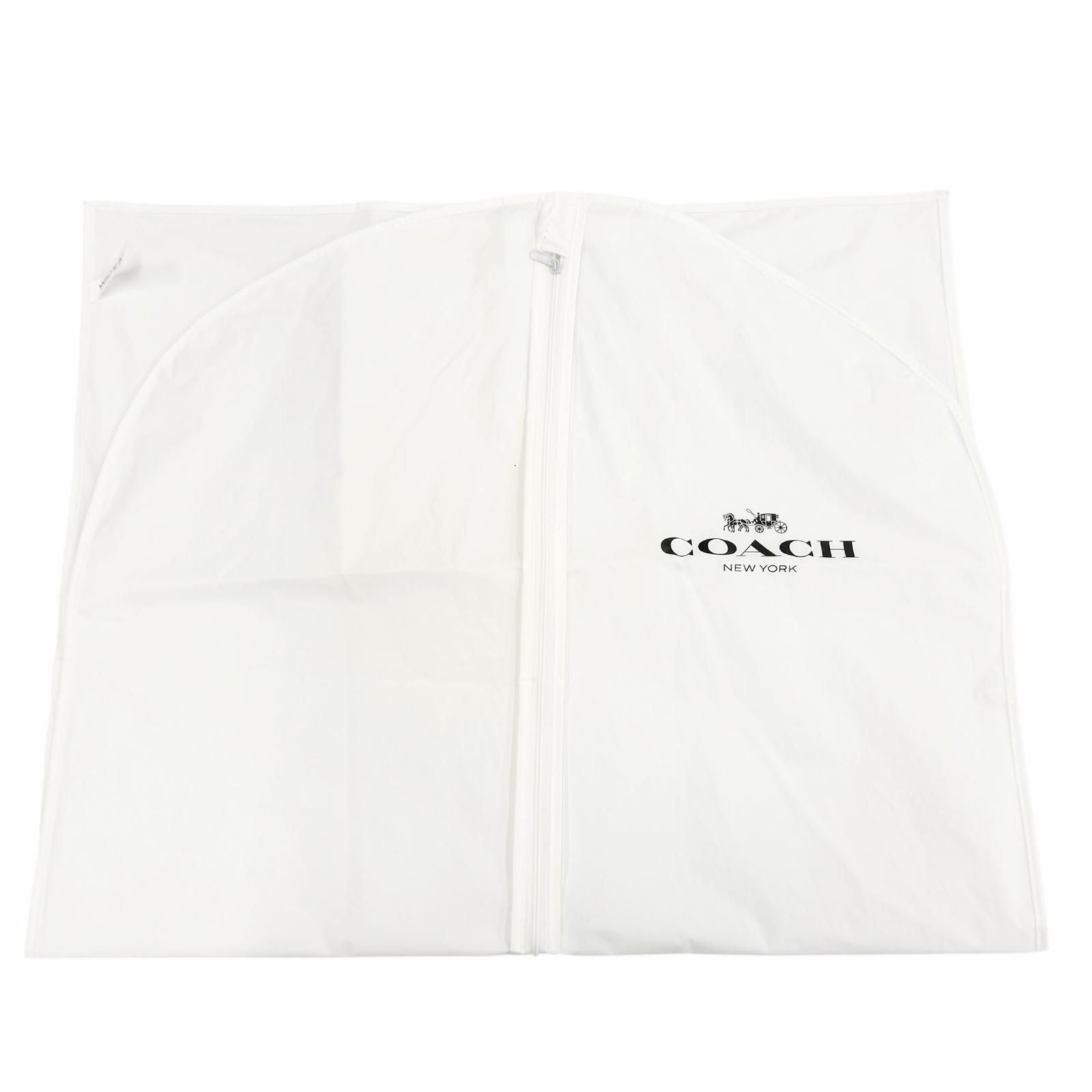 美品△COACH コーチ E1902 ロゴパッチ 裏地シグネチャー柄 フード付き 