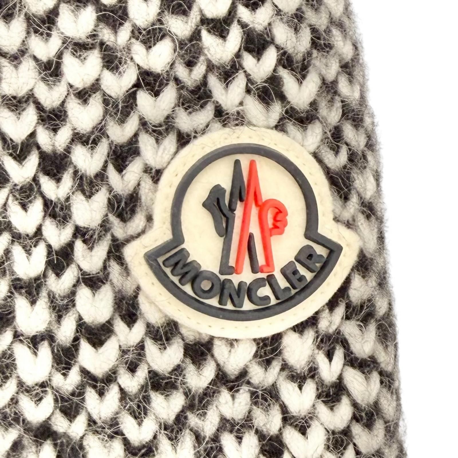 極美品◇MONCLER モンクレール 21-22AW HYOSERIS アルパカ混 ロゴ