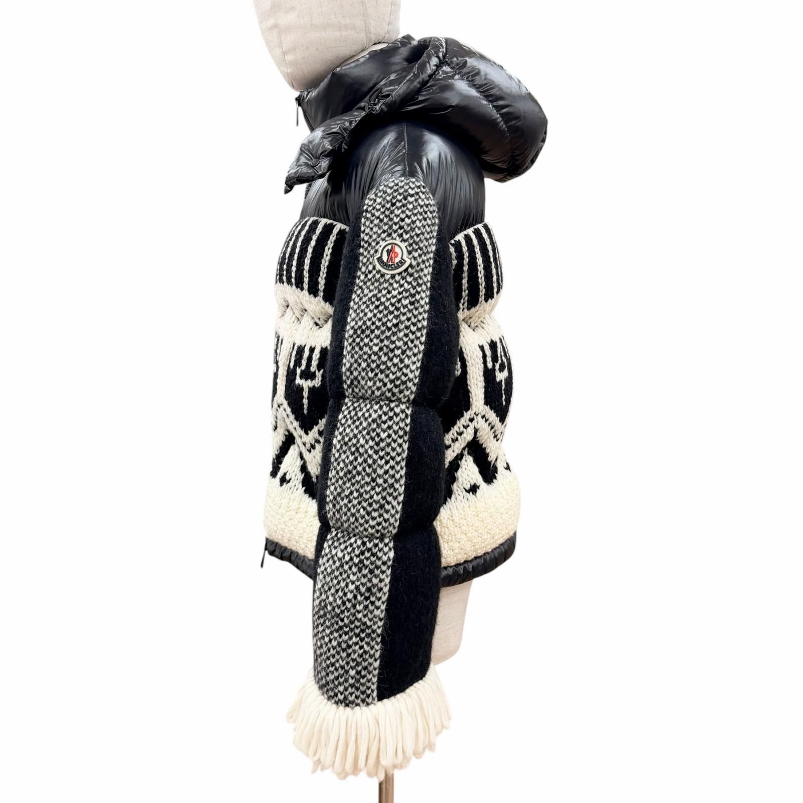 極美品◇MONCLER モンクレール 21-22AW HYOSERIS アルパカ混 ロゴ