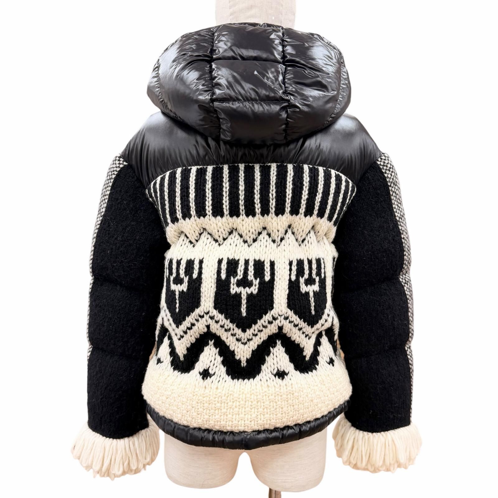 極美品◇MONCLER モンクレール 21-22AW HYOSERIS アルパカ混 ロゴ