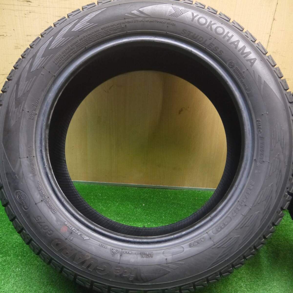 バリ溝！9.5分☆スタッドレス 225/60R17 ヨコハマ アイスガード G075 