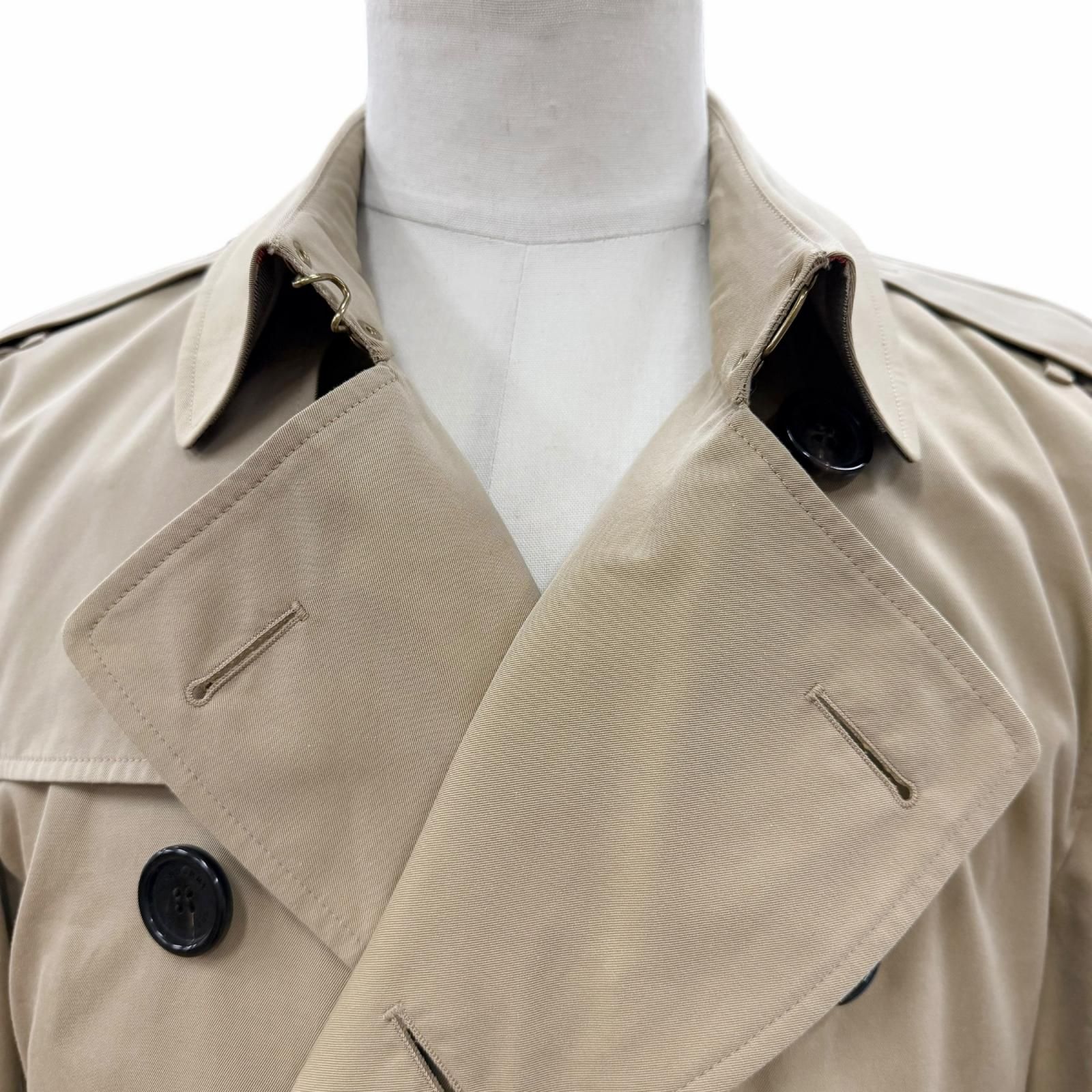 美品▽BURBERRY バーバリー THE KENSINGTON 裏地ノバチェック柄 ロゴ 