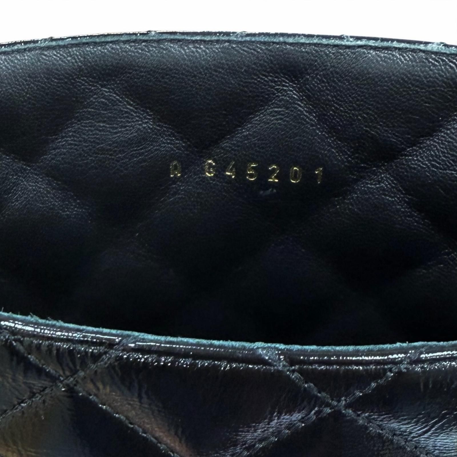 美品☆CHANEL シャネル 23B G45201 ココマーク マトラッセ チャンキー 