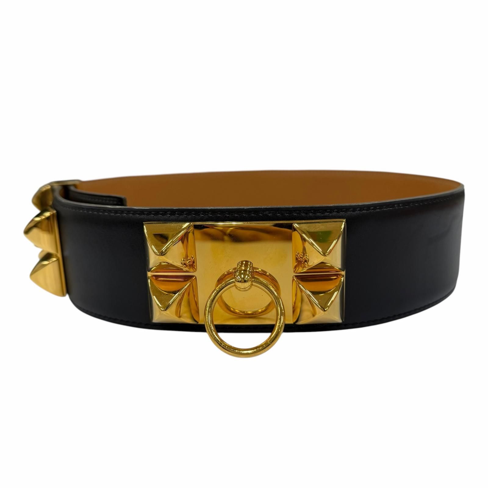 HERMES エルメスコリエドシアンブラック/ゴールド金具 【公式通販】