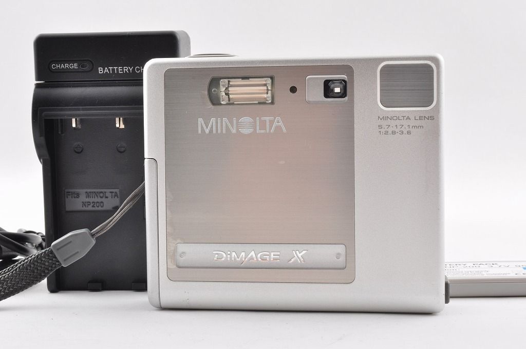 2ヶ月保証付き】Minolta DiMAGE X シルバー コンパクトデジタルカメラ