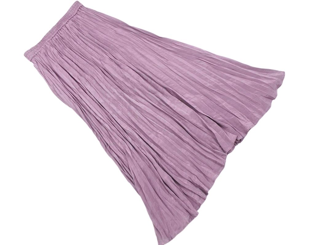 Apart by lowrys Apartment by Lowrys pleated long skirt sizeF/purple ■◇ ladies