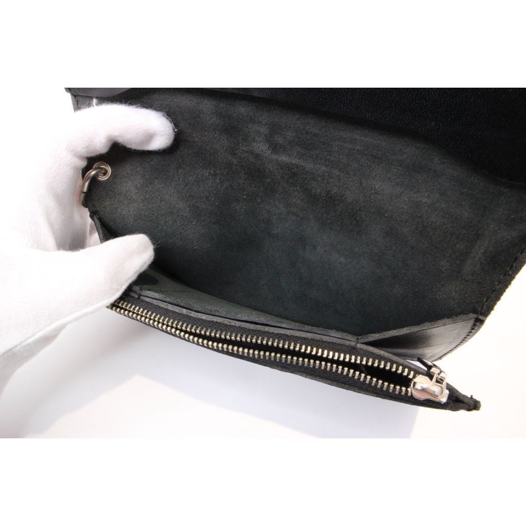☆【UNIVERSAL OVERALL】トラッカーウォレットロング 長財布 ブラック