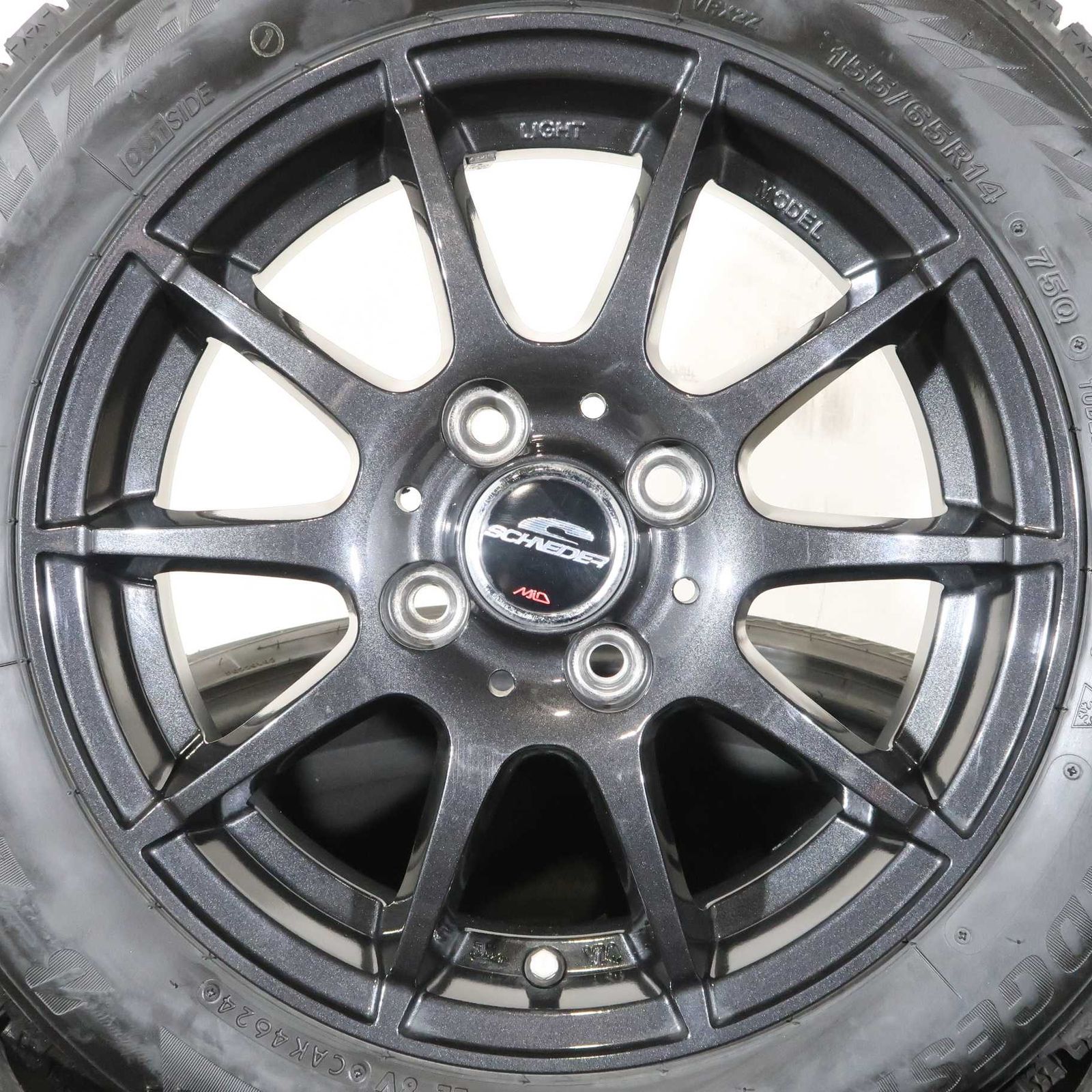 軽自動車 等に 4本 社外 14インチ スタッドレス ブリヂストン