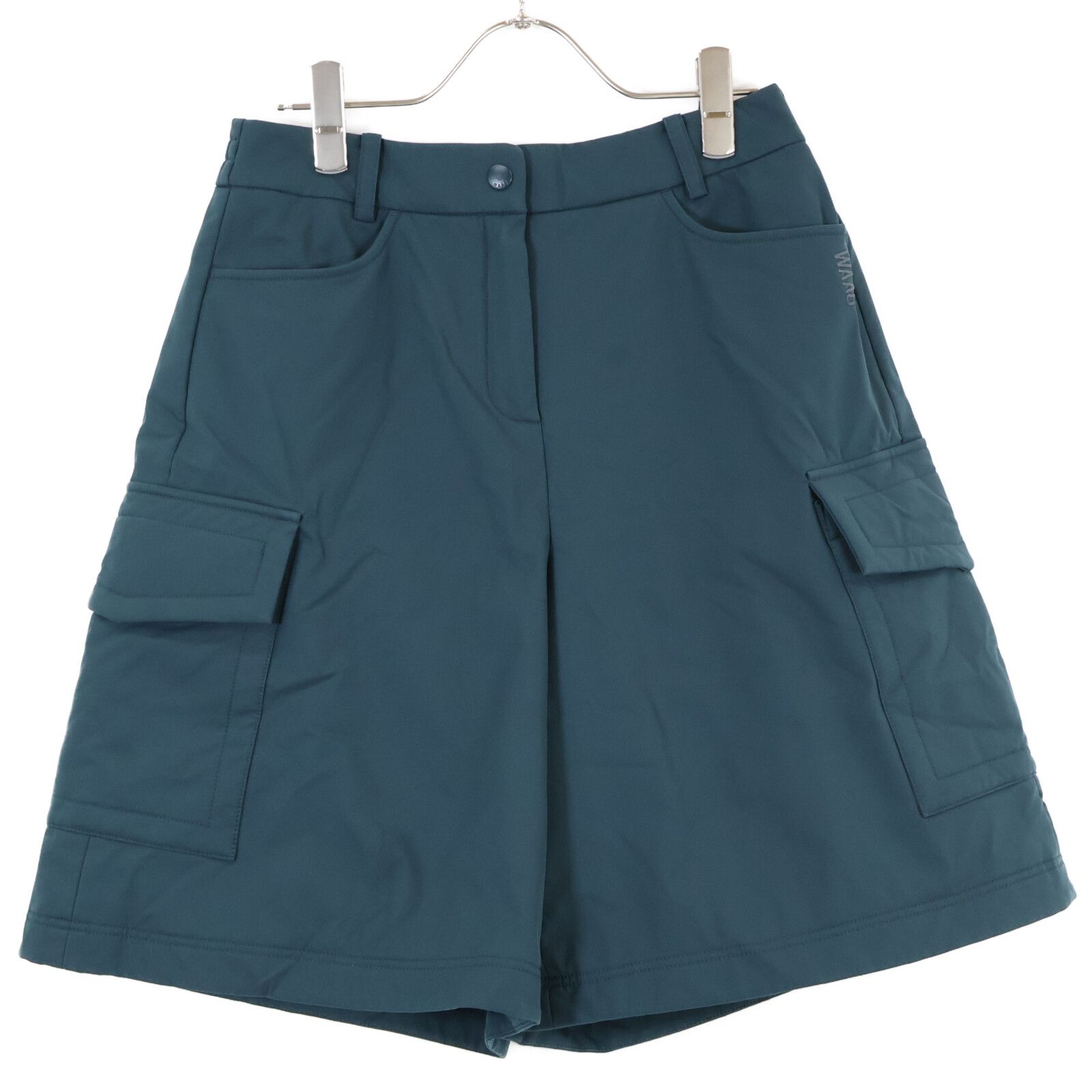 WAAC ワック グリーン ジップアップ ショート丈 ダウンベスト/ハーフパンツ セットアップ S/26 WAAC ワック グリーン ジップアップ ショート丈 ダウンベスト/ハーフパンツ セットアップ S/26
