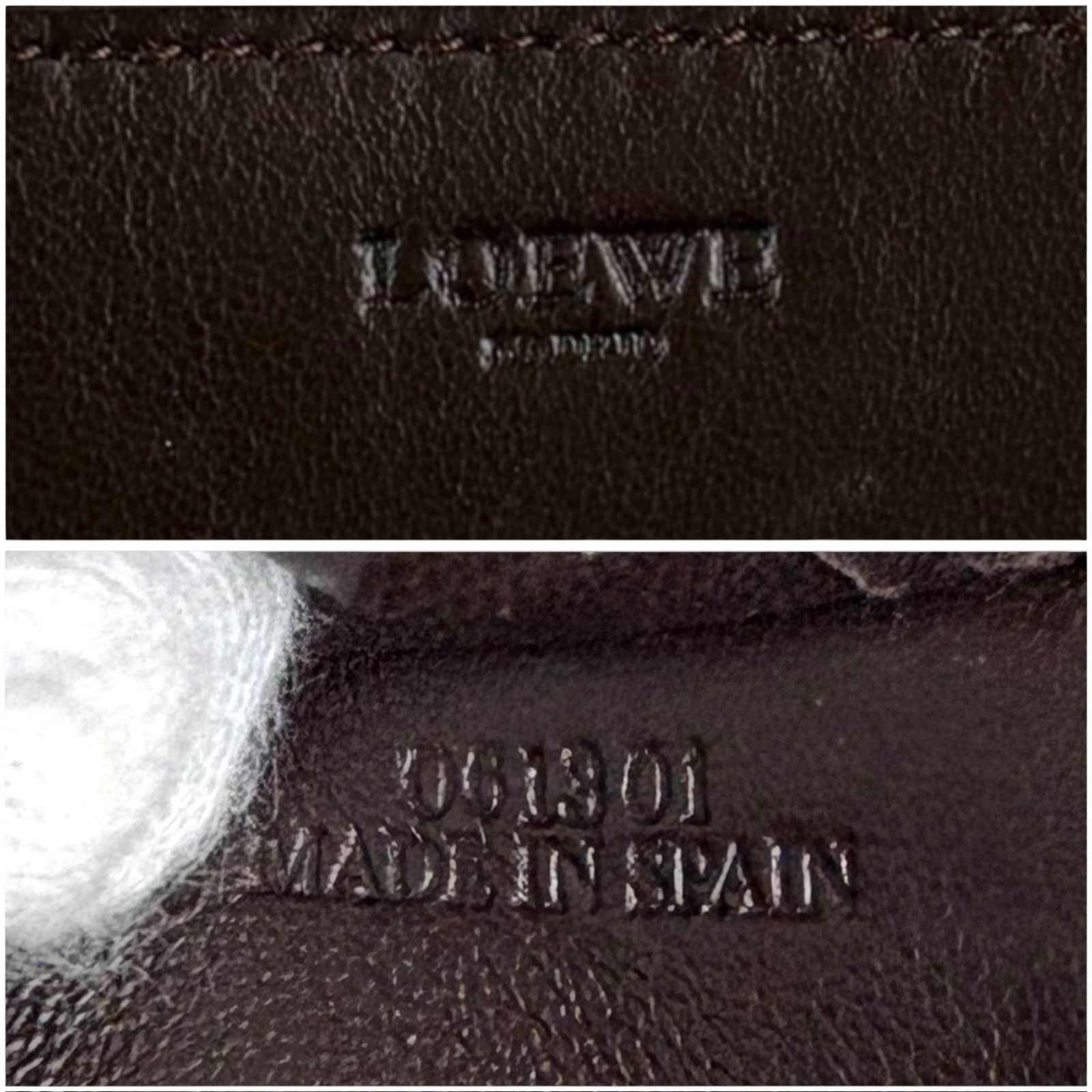 ロエベ LOEWE アナグラムロゴ 二つ折り カードケース 名刺入れ パス