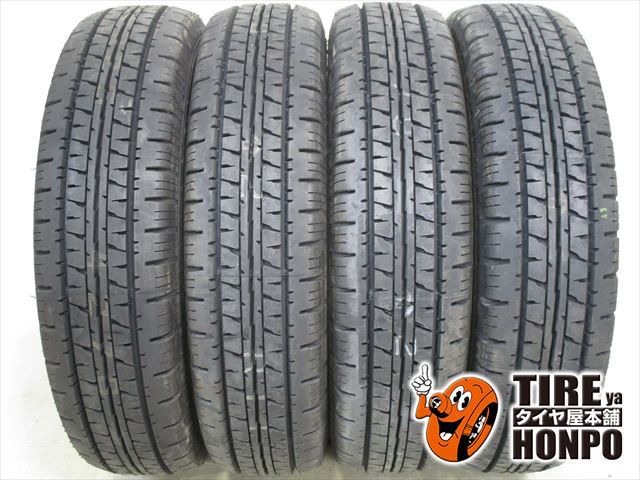【中古 夏用】 165R13 6PR 4本セット ダンロップ エナセーブVAN01 サマータイヤ 中古タイヤ