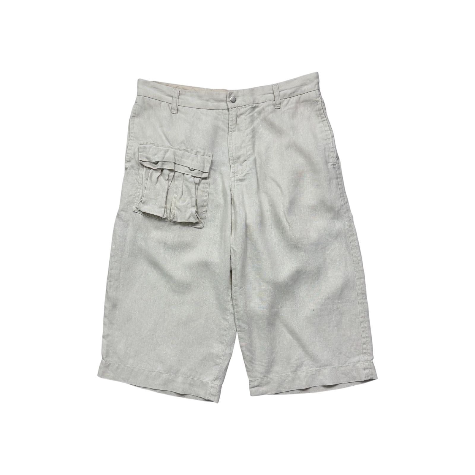 00s 10s INC INTERNATIONAL CONCEPTS 麻 リネン カーゴ ショーツ ロングショーツ SIZE 32