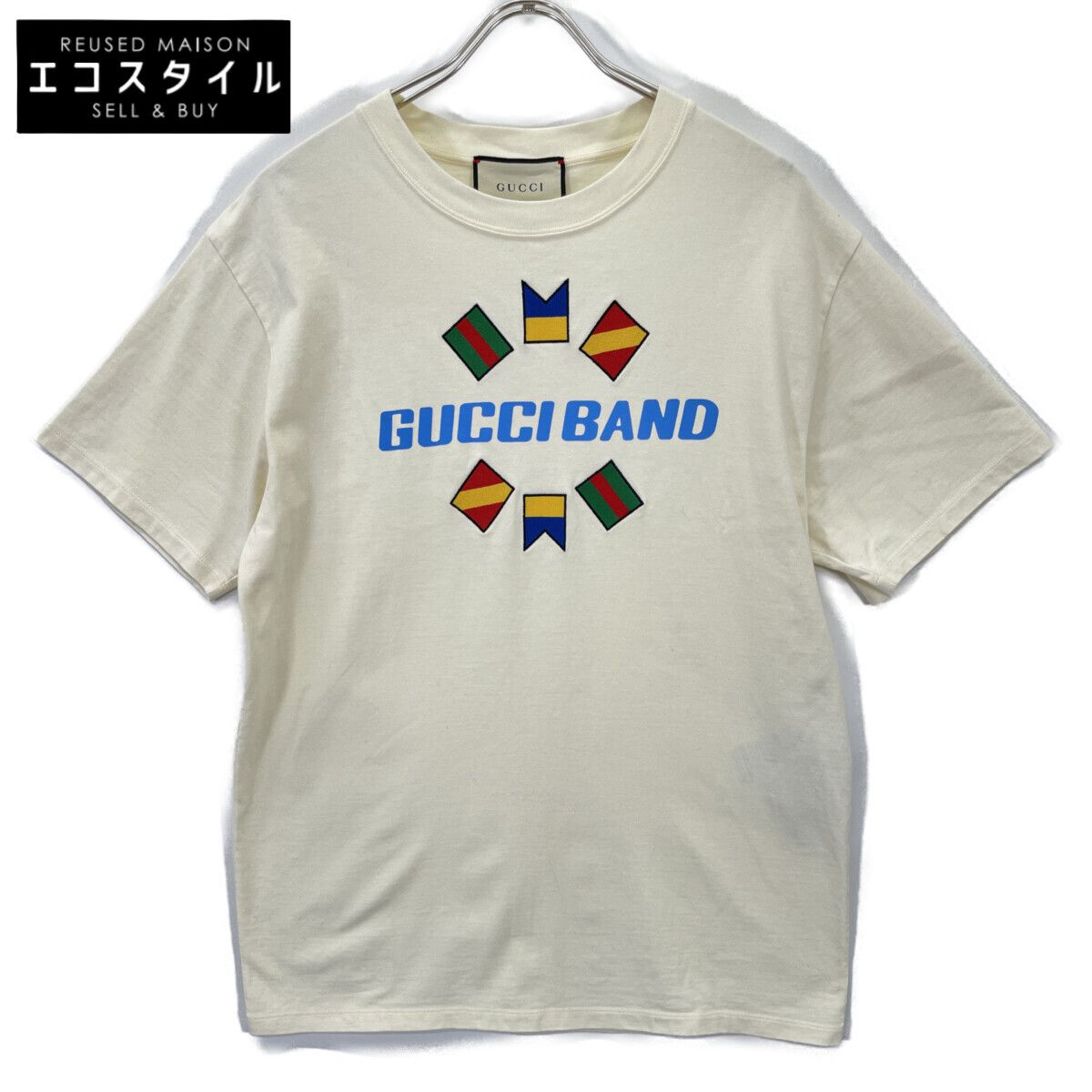 GUCCI　グッチ　565806 アイボリー Tシャツ　S